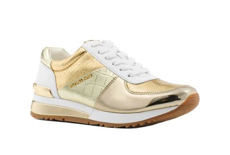 michael michael kors allie trainer kleur white-gold-champagne maat 41